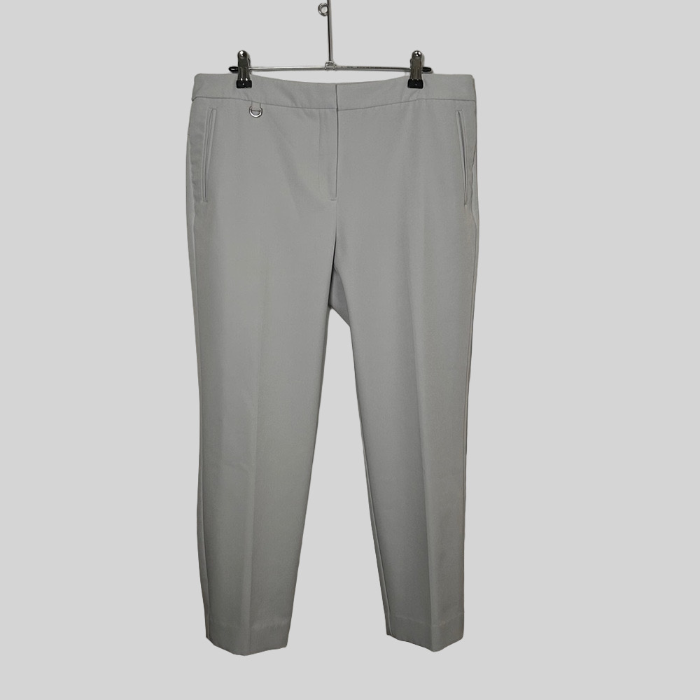 Adrianna Papell Gray Bi Stretch Ankle Pants 12
